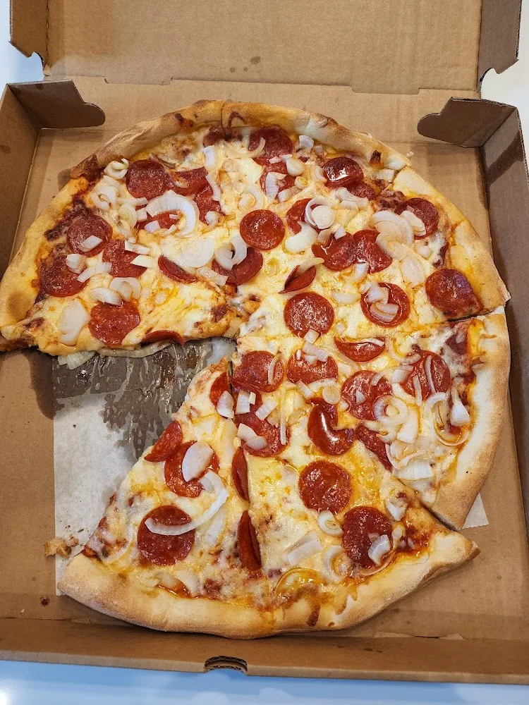 Large Pepperoni Pizza with Sausage and Cheese